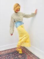 Jupe Satinée Fluide Avec Finition Dentelle – Image 3