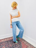 Pull Sans Manches En Maille Douce À Détails Floraux – Image 6