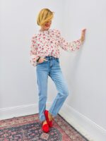 Chemise Liberty À Col Froncé Et Détails Dentelle – Image 4