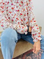 Chemise Liberty À Col Froncé Et Détails Dentelle – Image 3