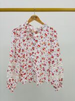 Chemise Liberty À Col Froncé Et Détails Dentelle – Image 5