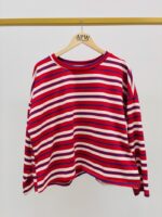 Pull Rayé en Coton Doux à Esprit Graphique – Image 3