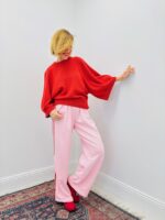 Pull en Coton Naturel à Manches Courtes Élégantes