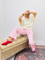 Pull en Coton Naturel à Manches Courtes Élégantes – Image 9