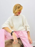 Pull en Coton Naturel à Manches Courtes Élégantes – Image 10