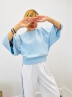 Pull en Coton Naturel à Manches Courtes Élégantes – Image 7