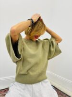 Pull en Coton Naturel à Manches Courtes Élégantes – Image 8