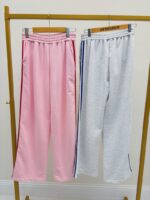 Pantalon Jogging en Coton Confort à Bandes Contrastées – Image 3