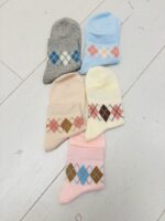 Chaussettes Argyle Douces aux Motifs Graphiques Intemporels – Image 2