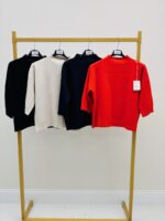 Pull À Manches 3/4 En Maille Douce – Image 2