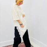 T-shirt Oversize À Détails Dentelle – Esprit Casual Chic