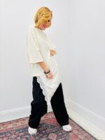 T-shirt Oversize À Détails Dentelle – Esprit Casual Chic