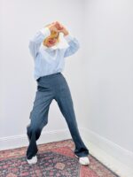 Chemise Rayée Sanoma À Col Bijou Marque Ange – Élégance Décontractée – Image 2