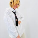 Chemise Avec Cravate Intégrée Marque Vogue