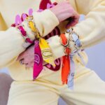 Bracelet Chaîne Avec Foulard – Touche Mode Colorée