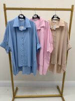 Chemise fluide oversize grande taille – Élégance douce & confort absolu – Image 5