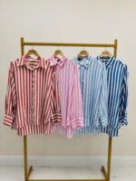 Chemise Longue Rayée – Allure Fluide Et Élégance Décontractée – Image 2