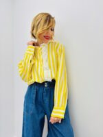 Chemise Rayée À Col Victorien Et Broderie Anglaise – Image 8