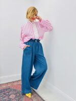 Chemise Rayée À Col Victorien Et Broderie Anglaise – Image 5