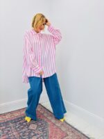 Chemise Longue Rayée – Allure Fluide Et Élégance Décontractée