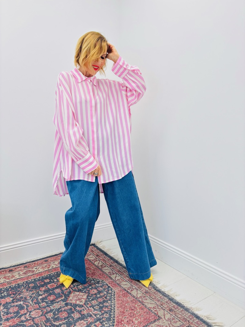 IMG_5177 Chemise Longue Rayée – Allure Fluide Et Élégance Décontractée – Image 1