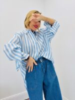 Chemise Longue Rayée – Allure Fluide Et Élégance Décontractée – Image 6