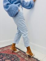 Pantalon Rayé À Coupe Décontractée – Fraîcheur Et Élégance Casual – Image 4