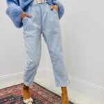 Pantalon Rayé À Coupe Décontractée – Fraîcheur Et Élégance Casual