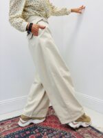 Pantalon Coupe Barrel Taille Haute Ceinturé – Image 6