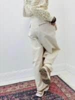 Pantalon Coupe Barrel Taille Haute Ceinturé – Image 4