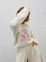 Pull En Maille Douce À Détails Liberty Et Motif Cœur – Image 5