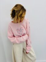 Pull En Maille Douce À Détails Liberty Et Motif Cœur – Image 4