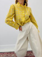 Chemise À Carreaux En Coton À Col Victorien – Image 5