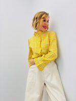 Chemise À Carreaux En Coton À Col Victorien – Image 4