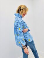 Chemise À Col Victorien Rayée Et Motif Citron – Image 5