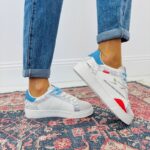 Basket Esprit Vintage À Détails Contrastés