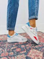 Basket Esprit Vintage À Détails Contrastés