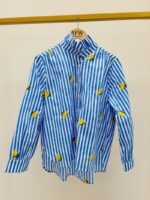 Chemise À Col Victorien Rayée Et Motif Citron – Image 2