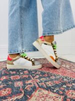 Basket Esprit Vintage À Détails Contrastés – Image 2