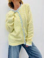 Gilet En Maille Ajourée À Finitions Contrastées – Image 6