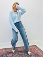 Gilet En Maille Ajourée À Finitions Contrastées – Image 7