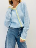 Gilet En Maille Ajourée À Finitions Contrastées – Image 8