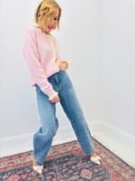 Gilet En Maille Ajourée À Finitions Contrastées