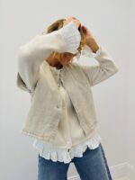 Gilet Sans Manches En Denim Coupe Courte – Image 6