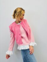 Gilet Sans Manches En Denim Coupe Courte