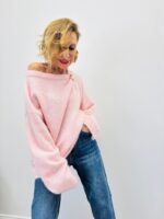 Pull En Maille Douce À Détail Bijou Épaule – Image 4