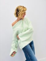 Pull En Maille Douce À Détail Bijou Épaule – Image 6