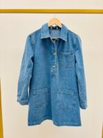 Robe En Jean Coupe Droite À Poches Plaquées – Image 2