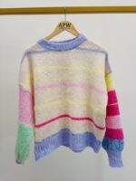 Pull Rayé Multicolore En Maille Douce – Image 2