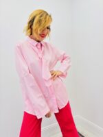 Chemise Rayée Avec Lavallière En Coton Mélangé – Image 4